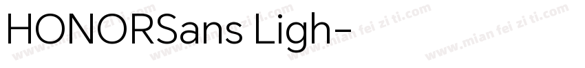 HONORSans Ligh字体转换